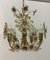 Gilt Brass and Crystal Flower Chandelier from Palwa, 1960s, Image 7