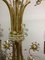 Gilt Brass and Crystal Flower Chandelier from Palwa, 1960s, Image 5