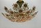 Gilt Brass & Crystal Flower Chandelier from Palwa, 1960s, Image 2