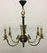 French Empire Style Gilt Bronze Eagle Head Chandelier, 1930s 4