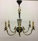 French Empire Style Gilt Bronze Eagle Head Chandelier, 1930s, Image 1