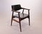 Fauteuil en Palissandre et Cuir Noir par Erik Kirkegaard, 1960s 2