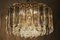 Lámpara de araña Mid-Century grande de vidrio y latón dorado de J.T. Kalmar, Imagen 3