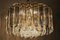 Large Mid-Century Glass and Gilt Brass Chandelier from J.T. Kalmar 3