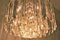 Large Mid-Century Glass and Gilt Brass Chandelier from J.T. Kalmar 2