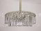 Large Nickel & Cut Crystal Chandelier from Bakalowits & Söhne, 1960s 5