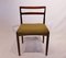 Danish Rosewood & Green Fabric Dining Chairs, 1960s, Set of 6, Image 1