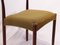 Danish Rosewood & Green Fabric Dining Chairs, 1960s, Set of 6, Image 7
