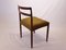 Danish Rosewood & Green Fabric Dining Chairs, 1960s, Set of 6 4