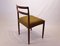 Danish Rosewood & Green Fabric Dining Chairs, 1960s, Set of 6, Image 4