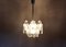 Frosted Glass Chandelier from Kalmar, 1960s 2