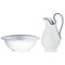 Mid-Century Italian Ceramic Pitcher & Basin Set, 1960s, Image 1