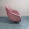 Vintage 2-Sitzer Sofa mit pinkem Samtbezug & Messingfüßen von Federico Munari, 1970er 4