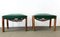 Vintage Green Skai Hall Stand Set with Mirror & 2 Stools, 1950s, Image 11