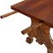 Tavolo antico in legno di noce intagliato a mano, Italia, Immagine 3