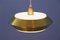 Lámpara colgante danesa de latón, años 60, Imagen 4