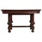 19th Century Walnut Table and Chairs, Set of 7, Image 5
