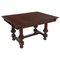 19th Century Walnut Table and Chairs, Set of 7, Image 1