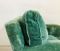 Club chair in velluto verde, anni '60, Immagine 2