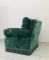 Club chair in velluto verde, anni '60, Immagine 5