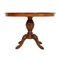 Round Vintage Hand-Carved Walnut Table, Image 1