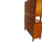 Art Nouveau Cherry Credenza with Display Cabinet 2