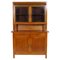 Art Nouveau Cherry Credenza with Display Cabinet, Image 1