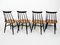 Finnish Fanett Chairs by Ilmari Tapiovaara for Asko, 1960s, Set of 4, Image 3