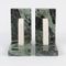 Vintage Green Marble Bookends, 1970s, Set of 2 5