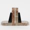 Art Deco Marble Bookends, 1920s, Set of 2, Image 1