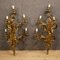 Italian Gilded & Chiselled Bronze Appliques, 1920s, Set of 2, Image 3