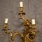 Vergoldete & gemeißelte italienische Wandlampen aus Bronze, 1920er, 2er Set 11