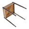 Chromed Steel, Straw, & Mahogany Stools attributed to Gio Ponti for Cassina, 1960s, Set of 2, Image 3