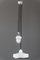 Lámpara colgante estilo Art Déco ajustable de porcelana, años 20, Imagen 1