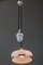 Lámpara colgante estilo Art Déco ajustable de porcelana, años 20, Imagen 11