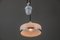 Lámpara colgante estilo Art Déco ajustable de porcelana, años 20, Imagen 10