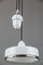Lampe à Suspension Ajustable Style Art Déco en Porcelaine, 1920s 7