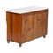 Antique Italian Biedermeier Cabinet with Carrara Marble Top 2