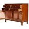 Antikes italienisches Sideboard aus massivem Nussholz & Eiche 2