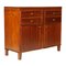 Antikes italienisches Sideboard aus massivem Nussholz & Eiche 1