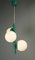 German Green Ceiling Lamp from Kaiser Leuchten, 1960s 1