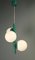 Lampada da soffitto verde di Kaiser Leuchten, Germania, anni '60, Immagine 1