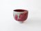 White Stoneware Tea Bowl with Oxblood Copper Red Glaze by Marcello Dolcini, 2018 2