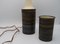 Danish Table Lamp and Vase in Ceramic and Glass from Okela, 1970s, Set of 2 4