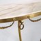 Antique Venetian Gilt Bronze & Marble Console Table with Mirror, Set of 2 7