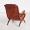 Chesterfield Brown Leather Lounge Chair, 1970s 3