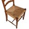 Mid-Century Turned Walnut Chiavari Chairs with Straw Seats, Set of 4, Image 2