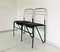 Vintage Black Skai & Metal Chairs, 1970s, Set of 4, Image 10