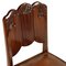 Art Nouveau French Carved Mahogany & Leatherette Chair, 1920s 5