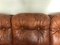 Vintage Brown Leather 3-Seater Sofa, 1970s, Image 11